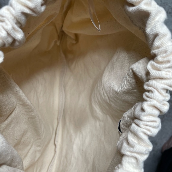 Top Shop Faux Leather Mesh bag with canvas insert. NWT - Picture 4 of 6